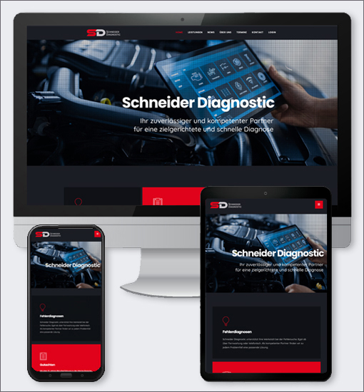 Webseite Schneider Diagnostic